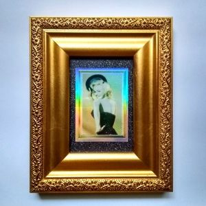 Marilyn Monroe Framed Vintage Holographic Trading Card 4×6